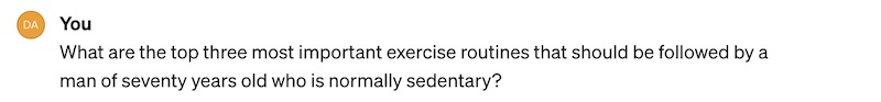 ChatGPT exercise question