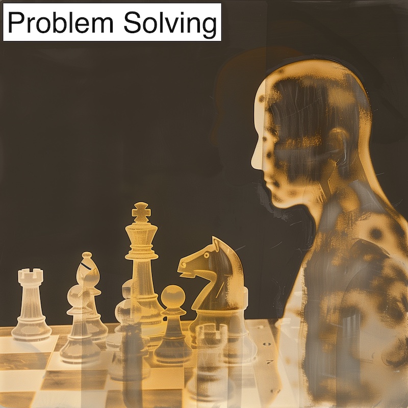 chess board and ethereal figure