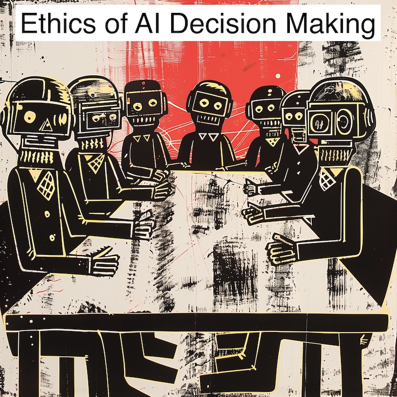 cartoon robots in meeting
