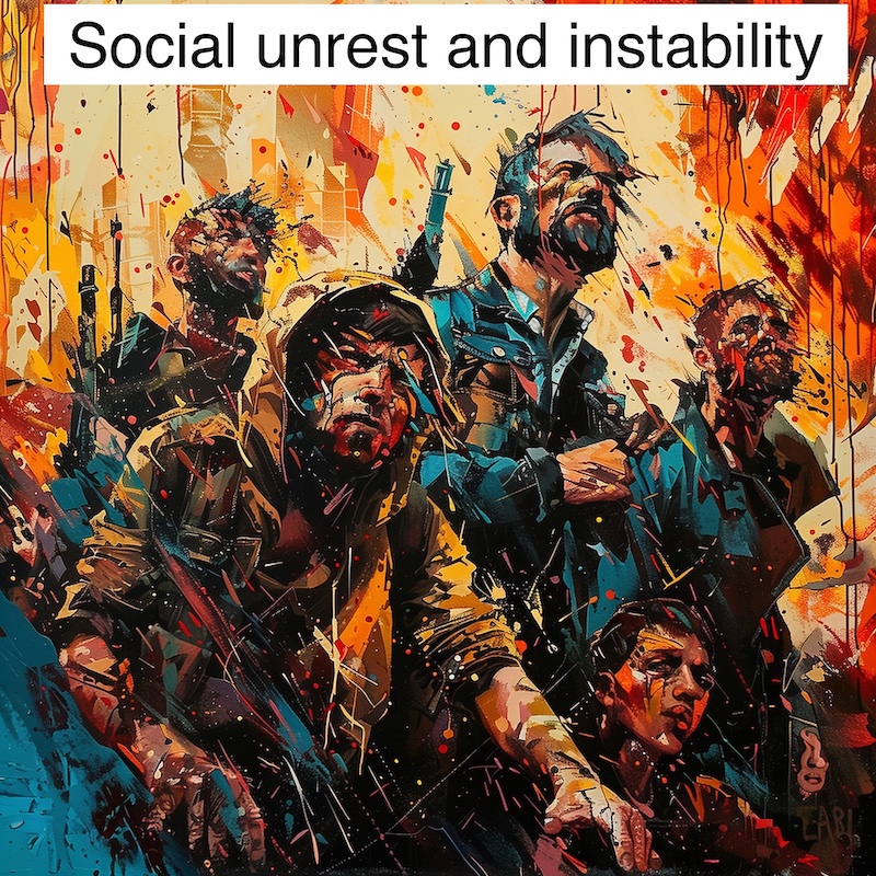 people rioting